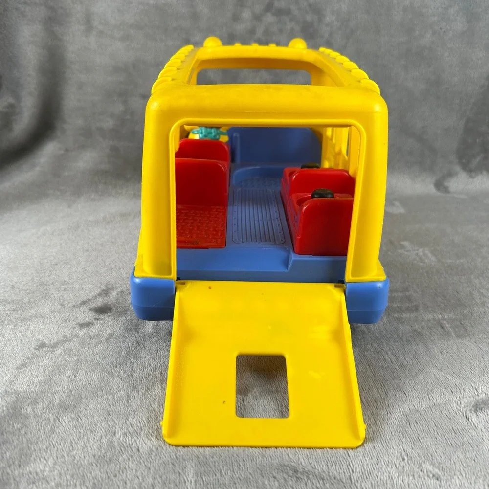 Fisher-Price Little People Lil School Bus Yellow Toy Vehicle with Figure 77941